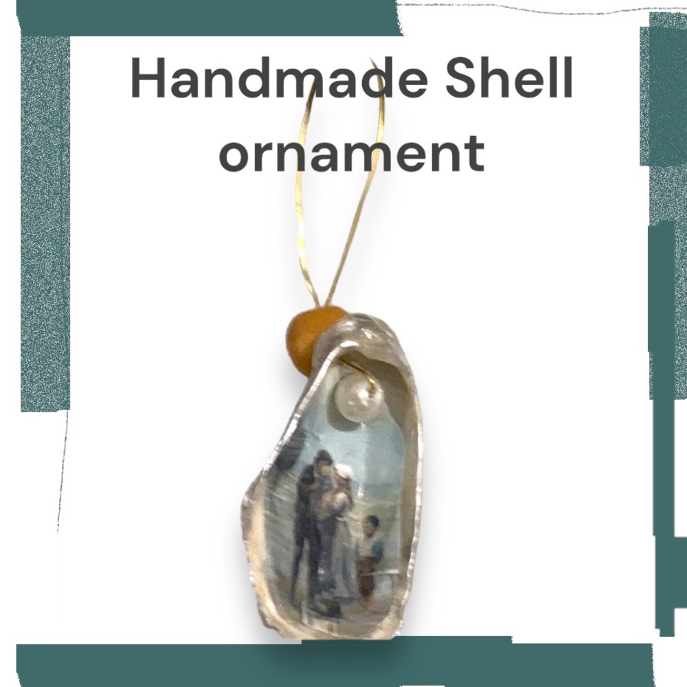 Sailor with Family Designed Decoupage Hanging Ornament